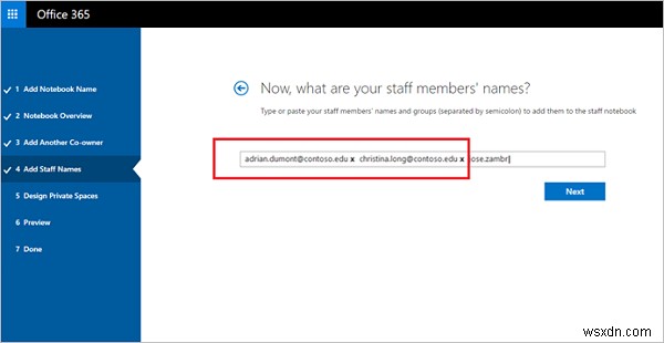 Cho phép Giáo viên và Nhân viên Giáo dục tạo Sổ tay nhân viên OneNote