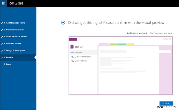 Cho phép Giáo viên và Nhân viên Giáo dục tạo Sổ tay nhân viên OneNote