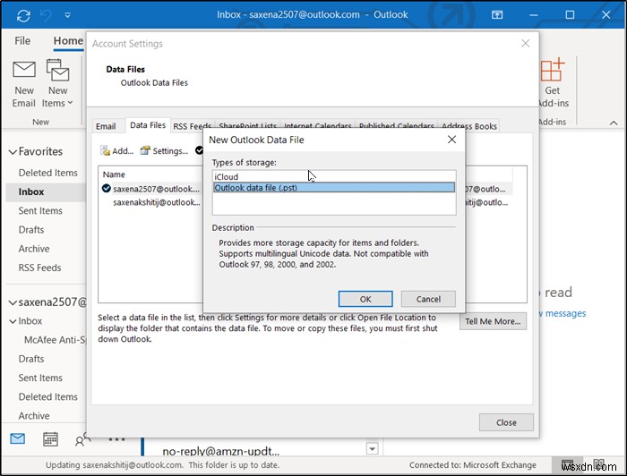 Khắc phục lỗi không xác định 0x80040600 trên Microsoft Outlook