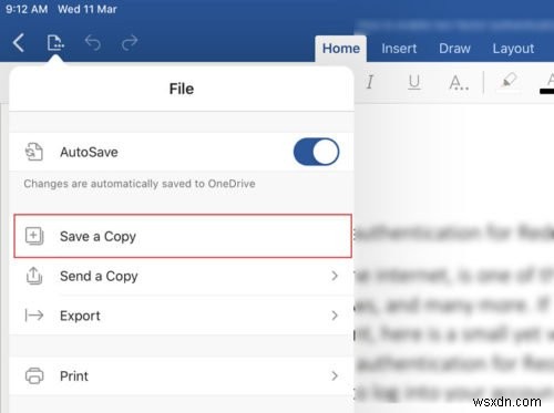 Cách lưu file Microsoft Office vào Dropbox trên iPad