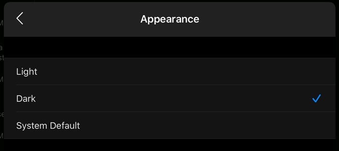 Cách bật chủ đề tối (Dark Theme) trong Outlook cho iPad