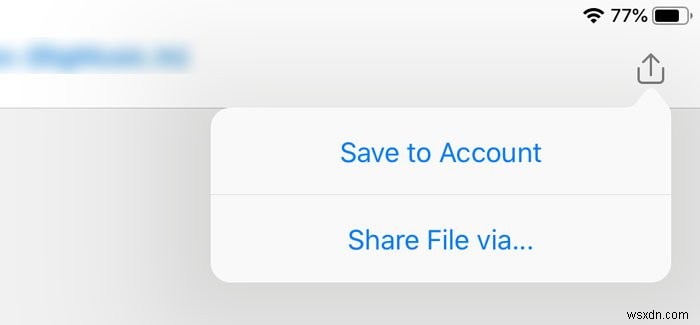Cách lưu tệp đính kèm email Outlook vào Google Drive trên iPad