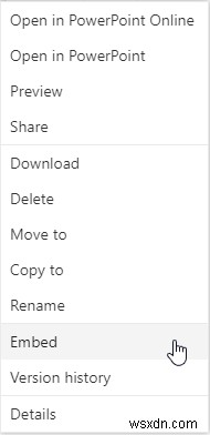 Cách nhúng bài thuyết trình PowerPoint vào Website