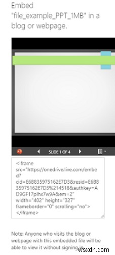 Cách nhúng bài thuyết trình PowerPoint vào Website