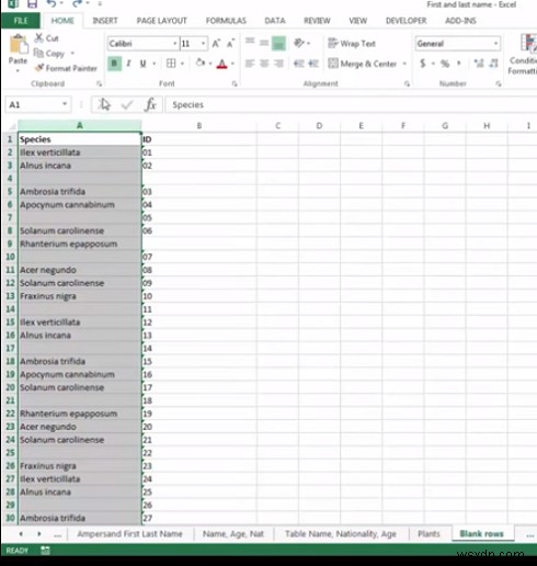 Cách Xóa Ô Trống Khỏi Bảng Tính Microsoft Excel