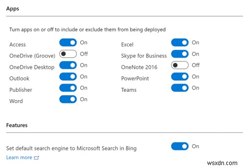 Cách chặn cài đặt Microsoft Bing Search trong Office 365