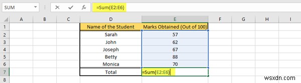 Cách chèn Công thức và Hàm trong Microsoft Excel