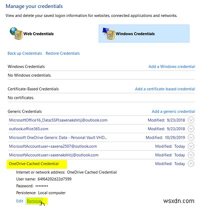Khắc phục lỗi You re syncing a different account trong OneDrive