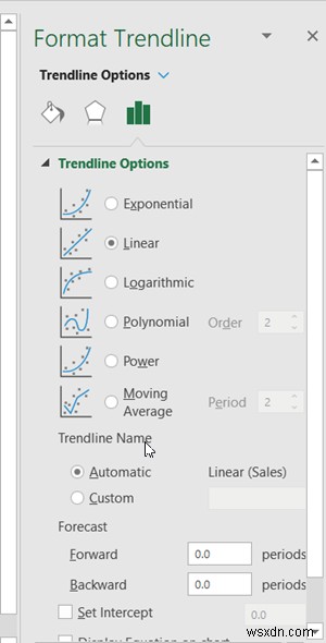 Cách thêm Trendline (Đường xu hướng) trong Microsoft Excel