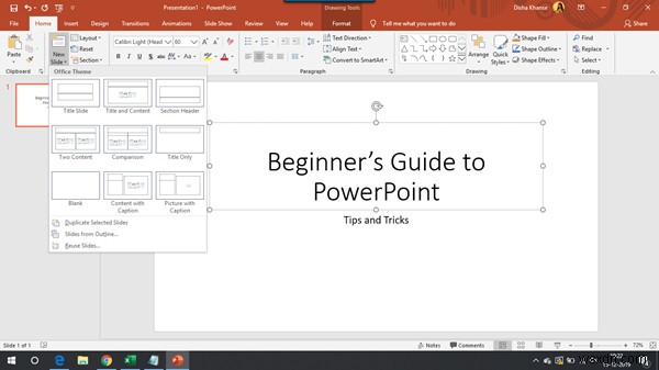 Hướng dẫn Microsoft PowerPoint cho người mới bắt đầu
