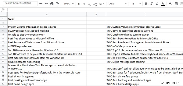 Cách thêm tiền tố hoặc hậu tố cho phạm vi ô trong Excel