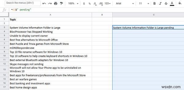 Cách thêm tiền tố hoặc hậu tố cho phạm vi ô trong Excel