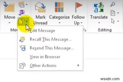 Cách chỉnh sửa email đã nhận trong Microsoft Outlook
