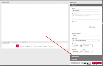 Cách lên lịch hoặc phát trực tiếp sự kiện trực tuyến bằng Microsoft Streams