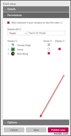 Cách lên lịch hoặc phát trực tiếp sự kiện trực tuyến bằng Microsoft Streams