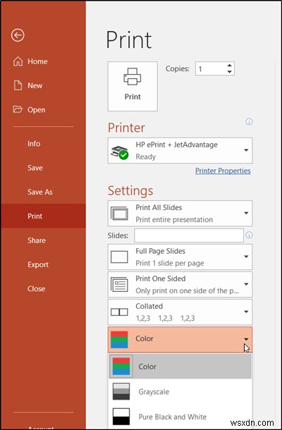 Cách in slide PowerPoint kèm ghi chú người trình bày (Speaker Notes)