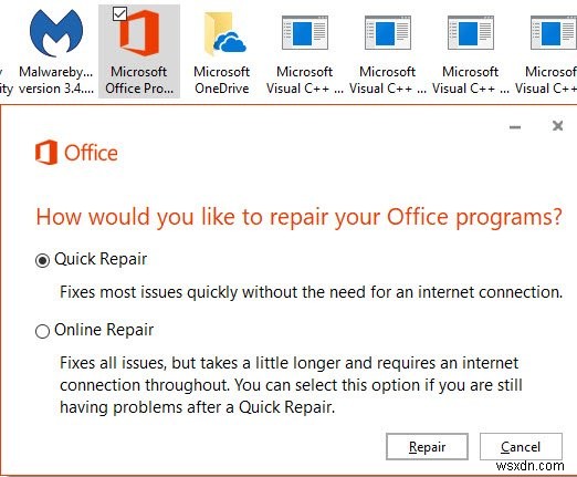 Không thể khởi động Microsoft Outlook, Tham số dòng lệnh không hợp lệ