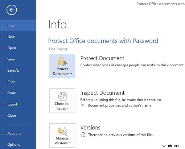Cách bảo mật tài liệu Microsoft Office bằng mật khẩu