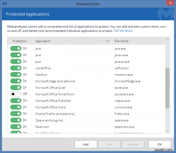 Lỗi Office 365 0x8004FC12 khi dùng Malwarebytes