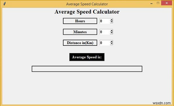 Tạo Average Speed Calculator (tính tốc độ trung bình) bằng Tkinter