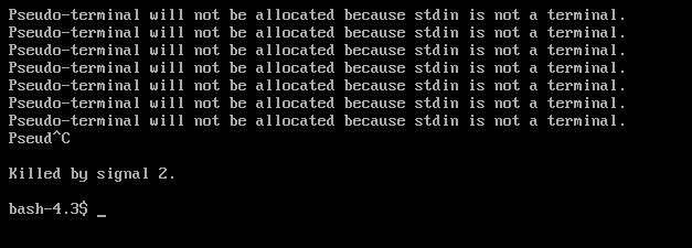 Sửa Lỗi: Pseudo-terminal Will Not Be Allocated Because Stdin Is Not A Terminal
