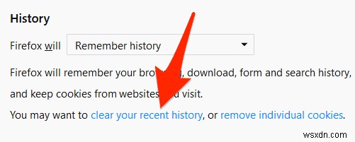 Cách xóa bộ nhớ đệm, lịch sử và cookie trên Firefox