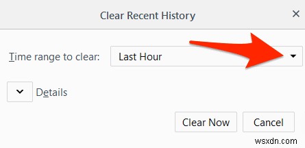 Cách xóa bộ nhớ đệm, lịch sử và cookie trên Firefox