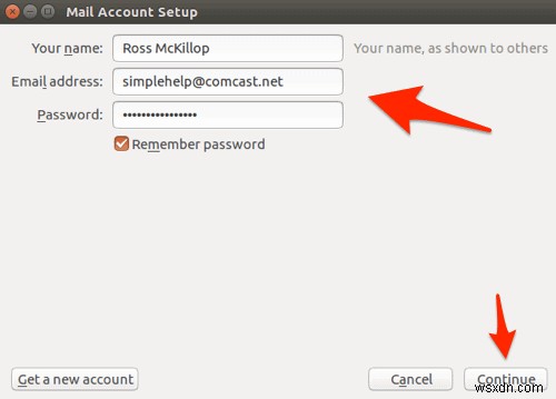 Cách thiết lập email Comcast trên Ubuntu Linux
