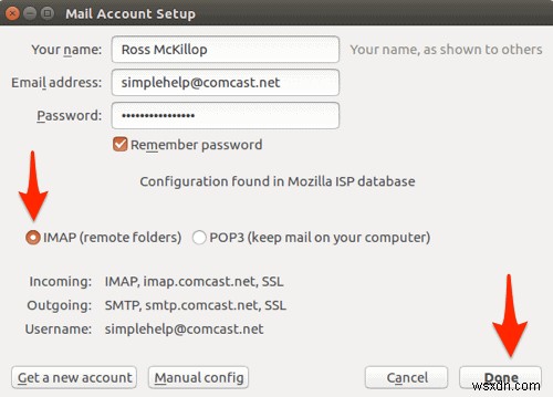 Cách thiết lập email Comcast trên Ubuntu Linux