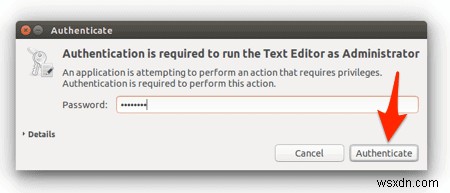 Cách thêm Chỉnh sửa với quyền quản trị vào menu chuột phải Ubuntu