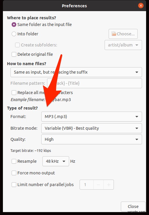 Cách chuyển đổi file FLAC sang MP3 trên Ubuntu Linux với SoundConverter