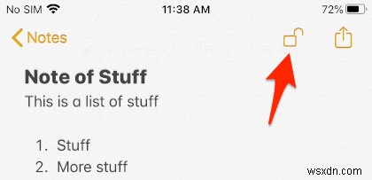 Khóa ghi chú (Notes) trên iPhone/iPad bằng mật khẩu (không cần cài app)