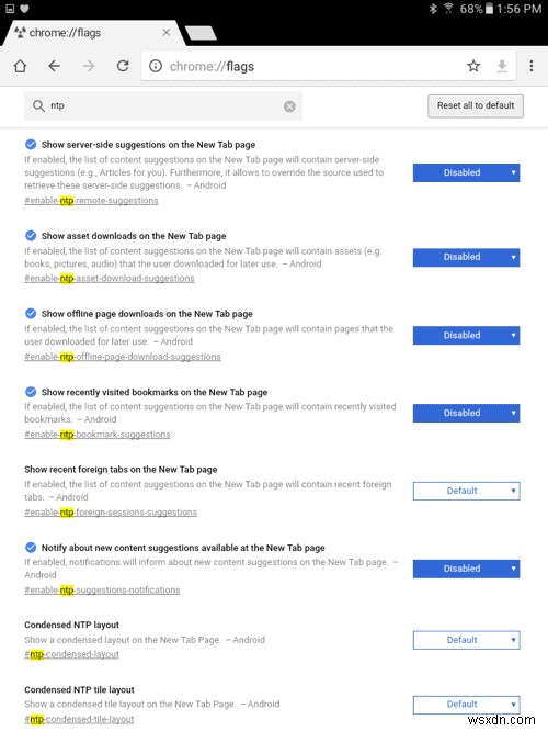 Ẩn Suggested Articles (Bài viết gợi ý) trên Chrome Android/iOS