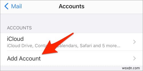 Cách thêm email Comcast (Xfinity) vào iPhone/iPad
