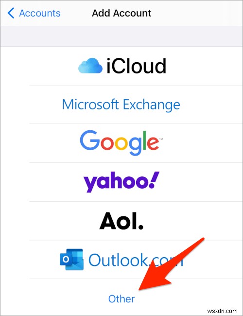 Cách thêm email Comcast (Xfinity) vào iPhone/iPad