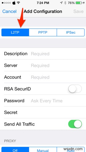 Cách cài đặt VPN trên iPhone