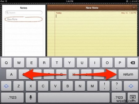 Cách tách bàn phím iPad (Split Keyboard)