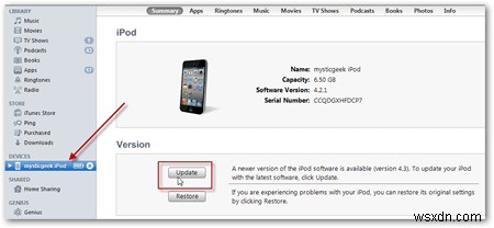 Cách nâng cấp thiết bị iOS lên phiên bản 4.3