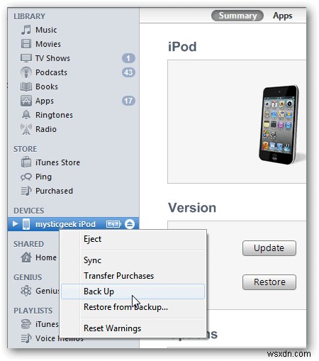 Cách nâng cấp thiết bị iOS lên phiên bản 4.3