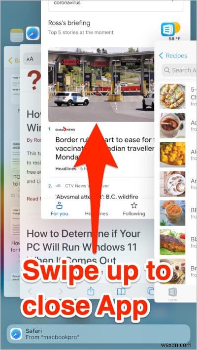 Cách đóng ứng dụng trên iPhone, iPad hoặc iPod Touch