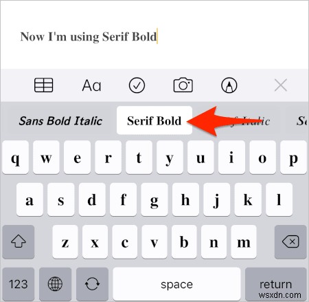 Cách thay đổi font trong Notes cho iPhone, iPad và iPod Touch
