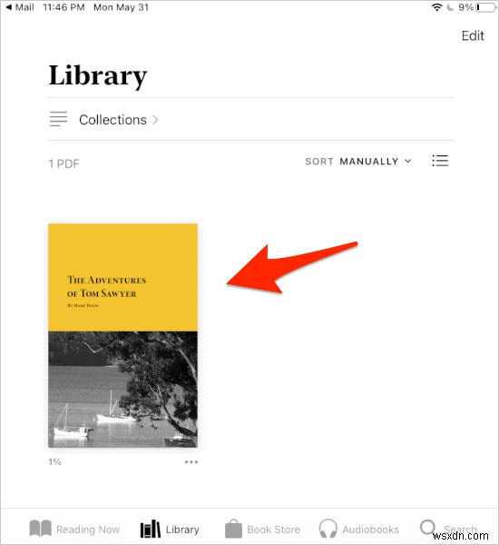 Cách thêm PDF vào ứng dụng Apple Books dùng Dropbox