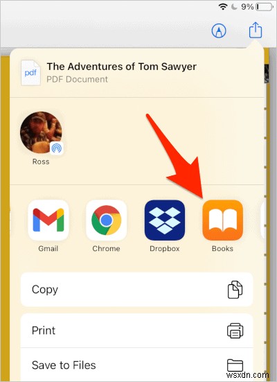 Cách thêm file PDF vào Apple Books trên iPad hoặc iPhone