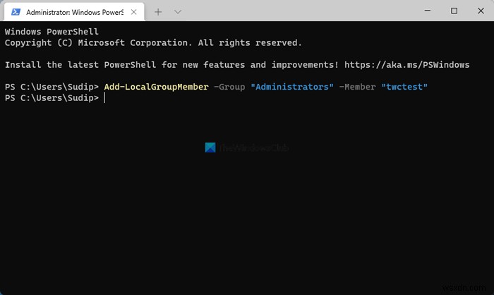 Cách thêm tài khoản Local và Microsoft vào nhóm Administrators bằng PowerShell