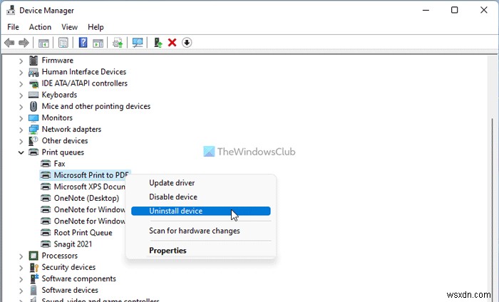 Khắc phục lỗi thiếu tùy chọn Print to PDF trong Windows 11/10
