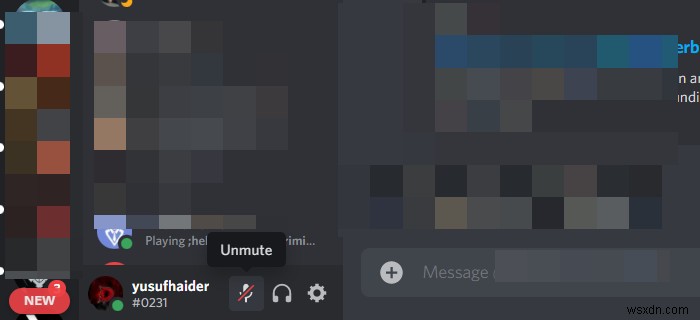 Không thể bỏ tắt tiếng Discord trên trình duyệt Windows PC