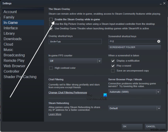 Cách Bật/Tắt Steam Overlay trên Windows PC