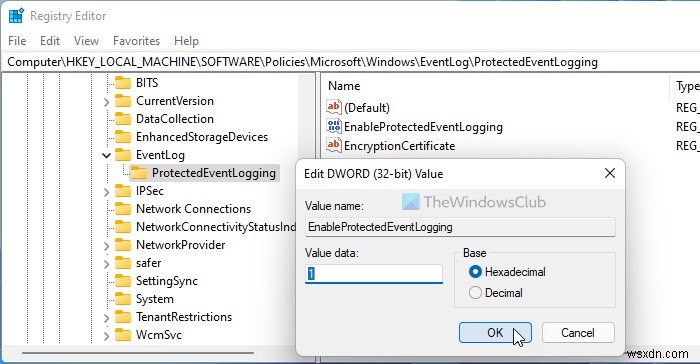 Cách bật hoặc tắt Ghi nhật ký sự kiện được bảo vệ trong Windows 11/10