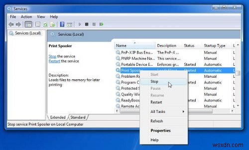 Hủy hàng đợi in bị kẹt trên Windows 10/11