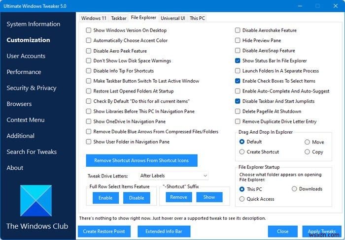 Cách thêm hoặc xóa Linux khỏi ngăn điều hướng File Explorer trong Windows 11/10